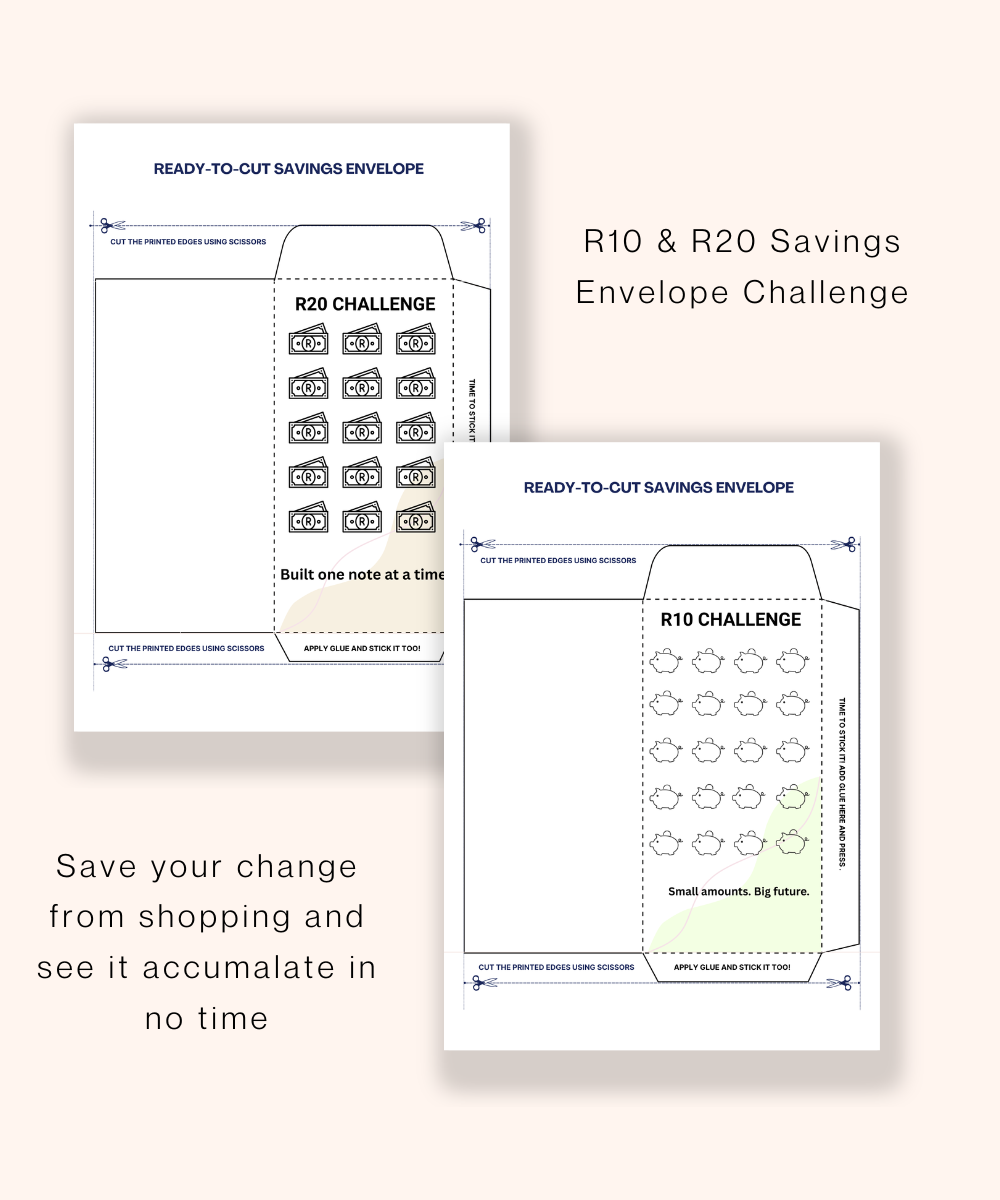 R10 & R20 Savings Challenge Envelopes